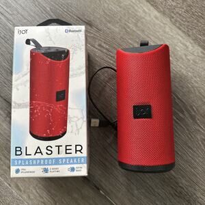 iJoy Wireless Bluetooth Splashproof Blaster Speaker Red mint
